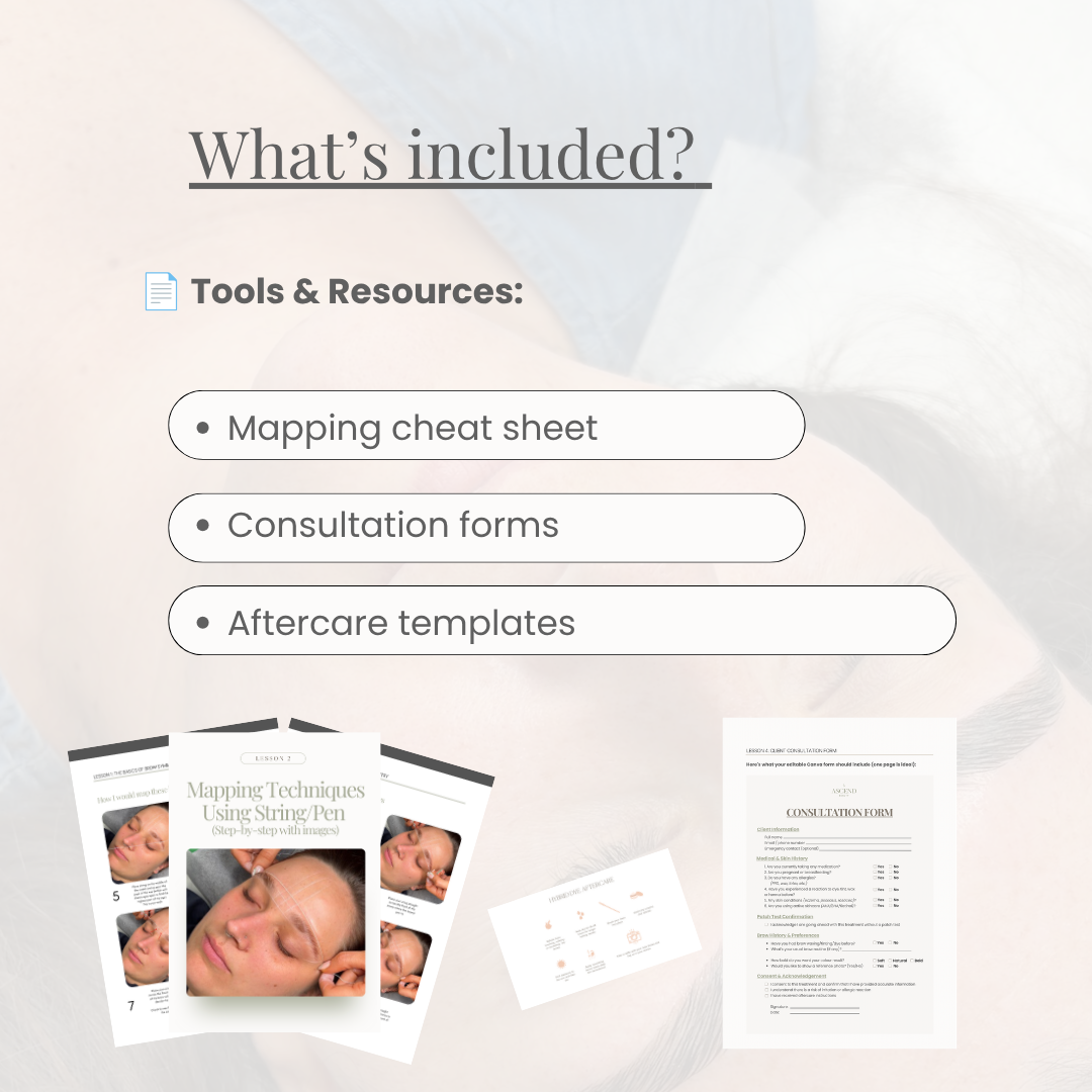 Booked-Out Brows: Our Beginner brow and business course