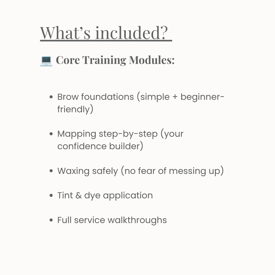 Booked-Out Brows: Our Beginner brow and business course