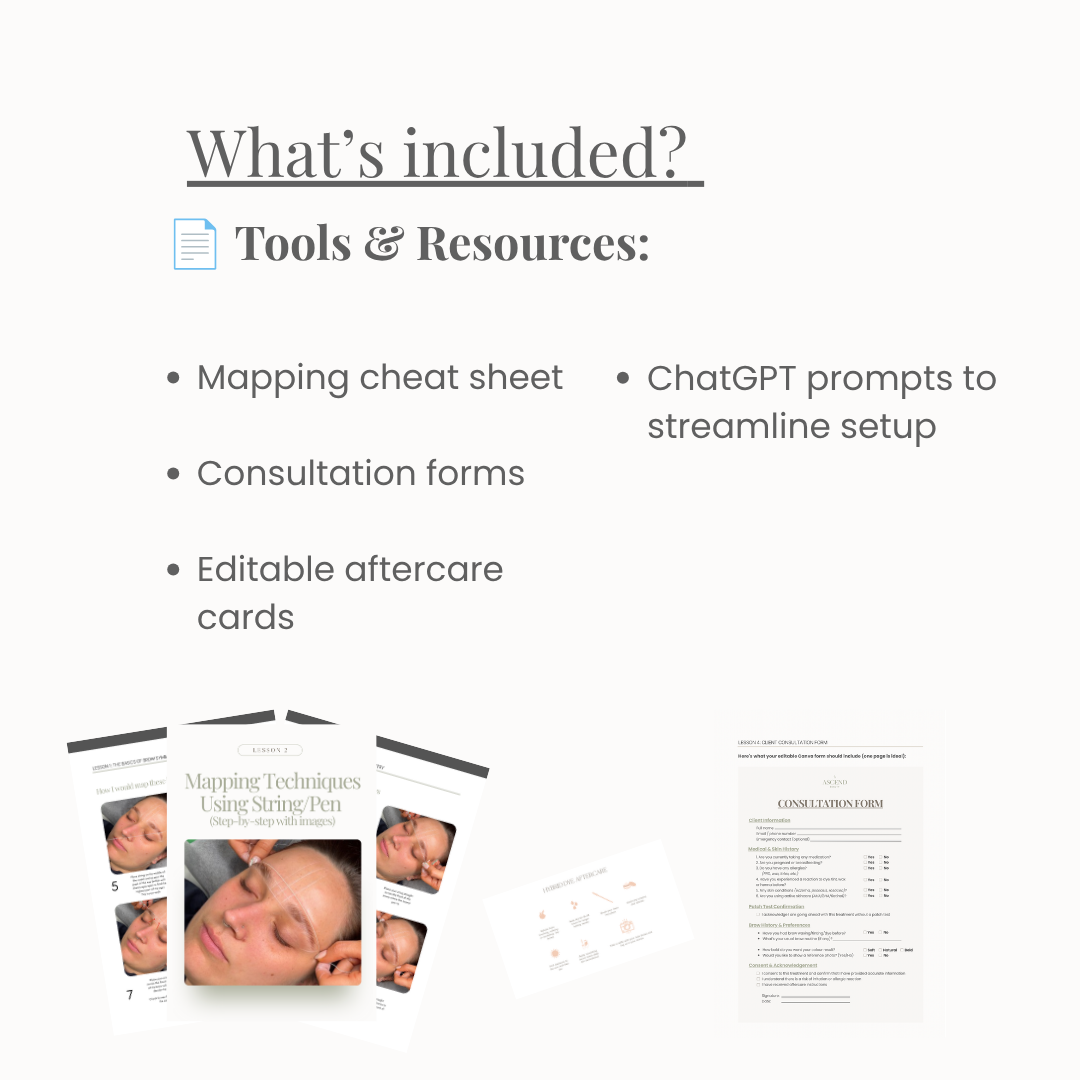 Booked-Out Brows: Our Beginner brow and business course